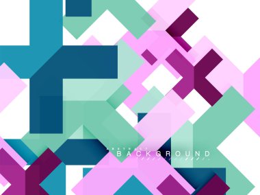 Çok renkli soyut geometrik şekiller, web reklam, iş sunumu, reklamlar paket, geometri arka plan şablonu, duvar kağıdı yazdırma