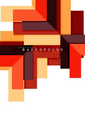 Çok renkli soyut geometrik şekiller, geometri arka plan web afiş için