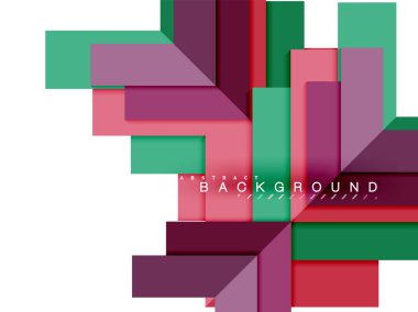Çok renkli soyut geometrik şekiller, geometri arka plan web afiş için