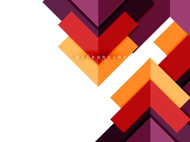 Çok renkli soyut geometrik şekiller, geometri arka plan web afiş için