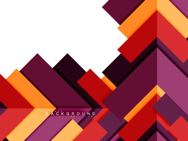 Çok renkli soyut geometrik şekiller, geometri arka plan web afiş için