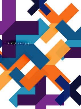 Çok renkli soyut geometrik şekiller, geometri arka plan web afiş için