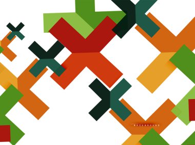 Çok renkli soyut geometrik şekiller, geometri arka plan web afiş için