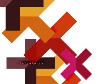 Çok renkli soyut geometrik şekiller, geometri arka plan web afiş için