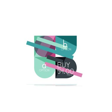 En az daire temiz soyut seçeneği adım Infographic tasarım öğesi, geometrik şekiller - Tur kareler, daireler ve satırları düzeni ile örnek metin