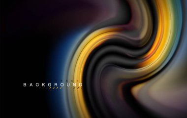 Sıvı sıvı renkler tasarım, renkli mermer veya plastik dalgalı doku arka plan, siyah, iş veya teknoloji sunu veya web broşür için parlak renkli öğeleri kapak tasarımı, duvar kağıdı