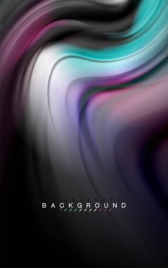 Sıvı sıvı renkler tasarım, renkli mermer veya plastik dalgalı doku arka plan, siyah, iş veya teknoloji sunu veya web broşür için parlak renkli öğeleri kapak tasarımı, duvar kağıdı