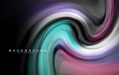 Sıvı sıvı renkler tasarım, renkli mermer veya plastik dalgalı doku arka plan, siyah, iş veya teknoloji sunu veya web broşür için parlak renkli öğeleri kapak tasarımı, duvar kağıdı