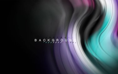 Sıvı sıvı renkler tasarım, renkli mermer veya plastik dalgalı doku arka plan, siyah, iş veya teknoloji sunu veya web broşür için parlak renkli öğeleri kapak tasarımı, duvar kağıdı