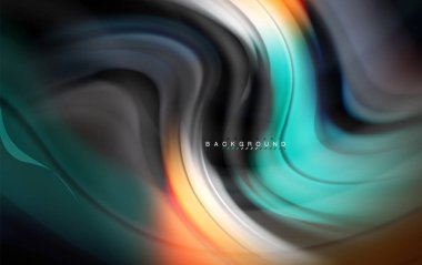 Sıvı sıvı renkler tasarım, renkli mermer veya plastik dalgalı doku arka plan, siyah, iş veya teknoloji sunu veya web broşür için parlak renkli öğeleri kapak tasarımı, duvar kağıdı