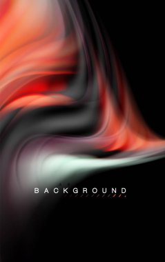 Sıvı sıvı renkler tasarım, renkli mermer veya plastik dalgalı doku arka plan, siyah, iş veya teknoloji sunu veya web broşür için parlak renkli öğeleri kapak tasarımı, duvar kağıdı