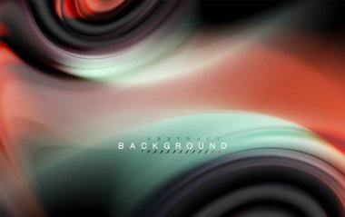 Sıvı sıvı renkler tasarım, renkli mermer veya plastik dalgalı doku arka plan, siyah, iş veya teknoloji sunu veya web broşür için parlak renkli öğeleri kapak tasarımı, duvar kağıdı