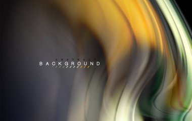 Sıvı sıvı renkler tasarım, renkli mermer veya plastik dalgalı doku arka plan, siyah, iş veya teknoloji sunu veya web broşür için parlak renkli öğeleri kapak tasarımı, duvar kağıdı