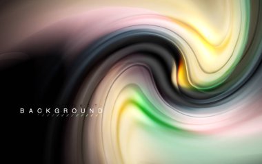 Sıvı sıvı renkler tasarım, renkli mermer veya plastik dalgalı doku arka plan, siyah, iş veya teknoloji sunu veya web broşür için parlak renkli öğeleri kapak tasarımı, duvar kağıdı
