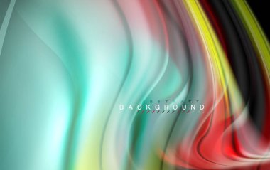 Sıvı sıvı renkler tasarım, renkli mermer veya plastik dalgalı doku arka plan, siyah, iş veya teknoloji sunu veya web broşür için parlak renkli öğeleri kapak tasarımı, duvar kağıdı