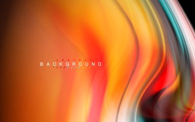 Sıvı sıvı renkler tasarım, renkli mermer veya plastik dalgalı doku arka plan, siyah, iş veya teknoloji sunu veya web broşür için parlak renkli öğeleri kapak tasarımı, duvar kağıdı