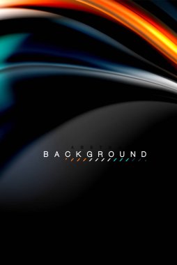 Sıvı sıvı renkler tasarım, renkli mermer veya plastik dalgalı doku arka plan, siyah, iş veya teknoloji sunu veya web broşür için parlak renkli öğeleri kapak tasarımı, duvar kağıdı