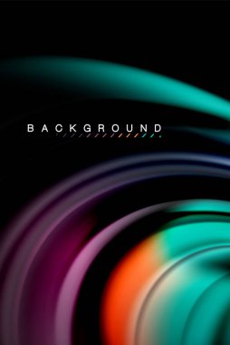 Sıvı sıvı renkler tasarım, renkli mermer veya plastik dalgalı doku arka plan, siyah, iş veya teknoloji sunu veya web broşür için parlak renkli öğeleri kapak tasarımı, duvar kağıdı