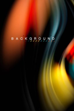 Sıvı sıvı renkler tasarım, renkli mermer veya plastik dalgalı doku arka plan, siyah, iş veya teknoloji sunu veya web broşür için parlak renkli öğeleri kapak tasarımı, duvar kağıdı