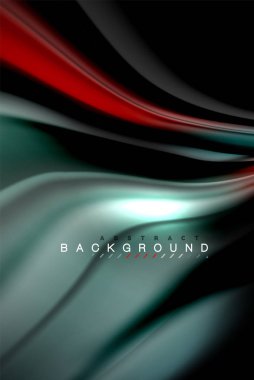 Sıvı sıvı renkler tasarım, renkli mermer veya plastik dalgalı doku arka plan, siyah, iş veya teknoloji sunu veya web broşür için parlak renkli öğeleri kapak tasarımı, duvar kağıdı