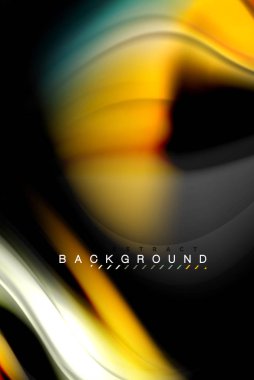 Sıvı sıvı renkler tasarım, renkli mermer veya plastik dalgalı doku arka plan, siyah, iş veya teknoloji sunu veya web broşür için parlak renkli öğeleri kapak tasarımı, duvar kağıdı