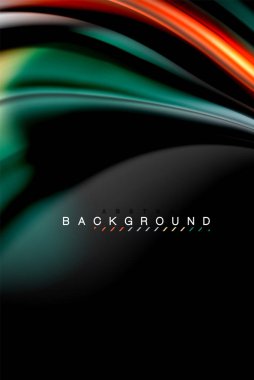 Sıvı sıvı renkler tasarım, renkli mermer veya plastik dalgalı doku arka plan, siyah, iş veya teknoloji sunu veya web broşür için parlak renkli öğeleri kapak tasarımı, duvar kağıdı