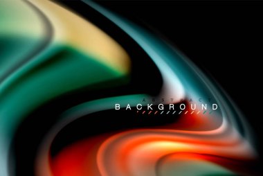 Sıvı sıvı renkler tasarım, renkli mermer veya plastik dalgalı doku arka plan, siyah, iş veya teknoloji sunu veya web broşür için parlak renkli öğeleri kapak tasarımı, duvar kağıdı