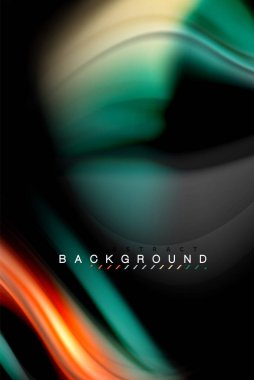 Sıvı sıvı renkler tasarım, renkli mermer veya plastik dalgalı doku arka plan, siyah, iş veya teknoloji sunu veya web broşür için parlak renkli öğeleri kapak tasarımı, duvar kağıdı