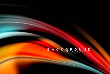 Sıvı sıvı renkler tasarım, renkli mermer veya plastik dalgalı doku arka plan, siyah, iş veya teknoloji sunu veya web broşür için parlak renkli öğeleri kapak tasarımı, duvar kağıdı