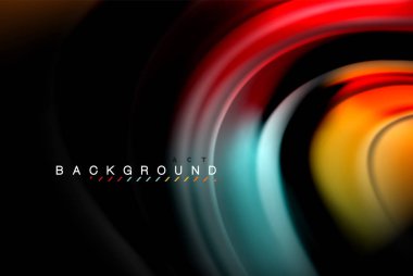 Sıvı sıvı renkler tasarım, renkli mermer veya plastik dalgalı doku arka plan, siyah, iş veya teknoloji sunu veya web broşür için parlak renkli öğeleri kapak tasarımı, duvar kağıdı