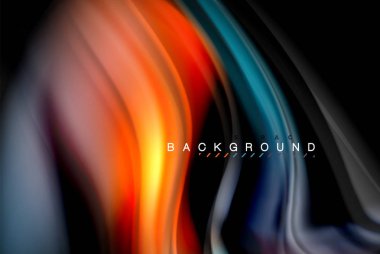 Sıvı sıvı renkler tasarım, renkli mermer veya plastik dalgalı doku arka plan, siyah, iş veya teknoloji sunu veya web broşür için parlak renkli öğeleri kapak tasarımı, duvar kağıdı