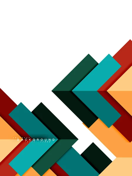 Formas geométricas abstractas multicolores, fondo de geometría para banner web — Vector de stock