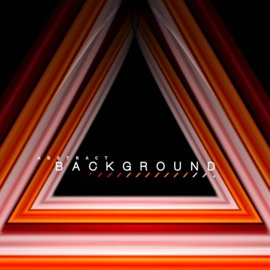 Sıvı çok renkli çizgilerle oluşturulan geometrik şekiller