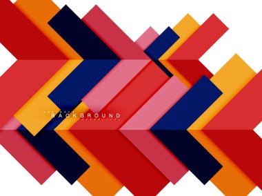 Çok renkli soyut geometrik şekiller, geometri arka plan web afiş için