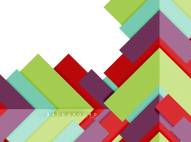 Çok renkli soyut geometrik şekiller, geometri arka plan web afiş için