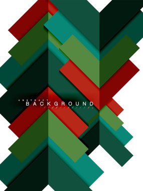 Çok renkli soyut geometrik şekiller, geometri arka plan web afiş için