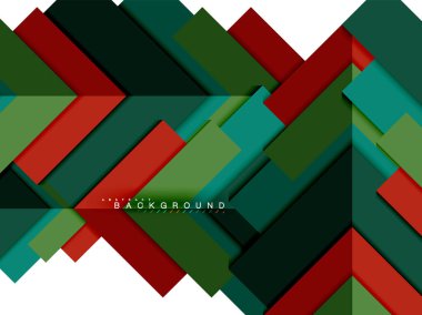 Çok renkli soyut geometrik şekiller, geometri arka plan web afiş için