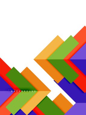 Çok renkli soyut geometrik şekiller, geometri arka plan web afiş için