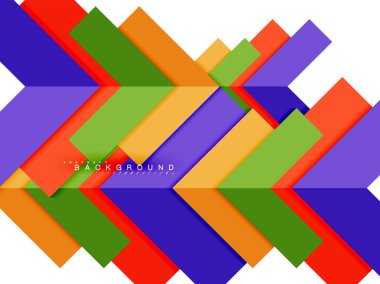 Çok renkli soyut geometrik şekiller, geometri arka plan web afiş için