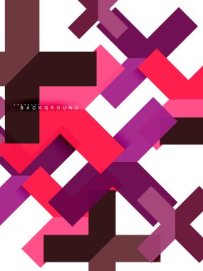 Çok renkli soyut geometrik şekiller, geometri arka plan web afiş için