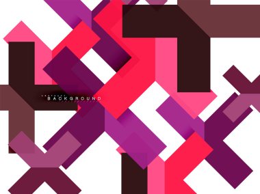 Çok renkli soyut geometrik şekiller, geometri arka plan web afiş için