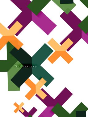 Çok renkli soyut geometrik şekiller, geometri arka plan web afiş için