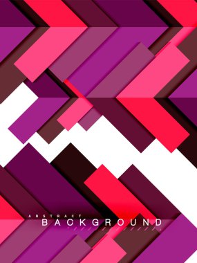 Çok renkli soyut geometrik şekiller, geometri arka plan web afiş için