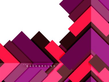 Çok renkli soyut geometrik şekiller, geometri arka plan web afiş için