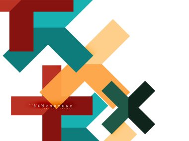 Çok renkli soyut geometrik şekiller, geometri arka plan web afiş için