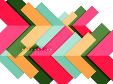 Çok renkli soyut geometrik şekiller, geometri arka plan web afiş için