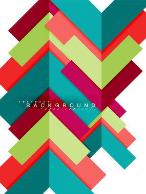 Çok renkli soyut geometrik şekiller, geometri arka plan web afiş için