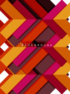 Çok renkli soyut geometrik şekiller, geometri arka plan web afiş için