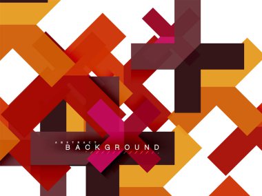 Çok renkli soyut geometrik şekiller, geometri arka plan web afiş için