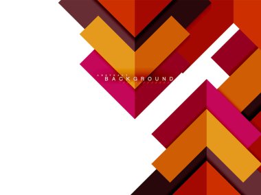 Çok renkli soyut geometrik şekiller, geometri arka plan web afiş için